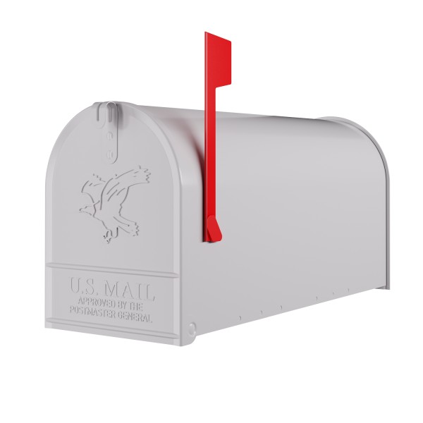 Cassetta postale americana Big US Mailbox Wand Bianco