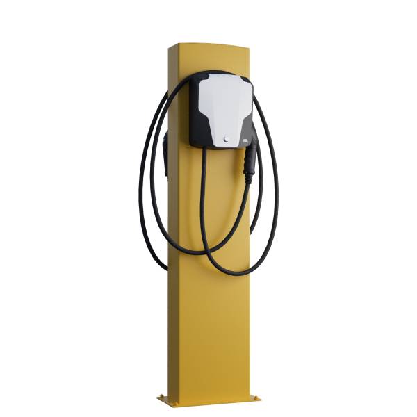 ABL Wallbox EnergizeStand for Two con piastra di base in giallo