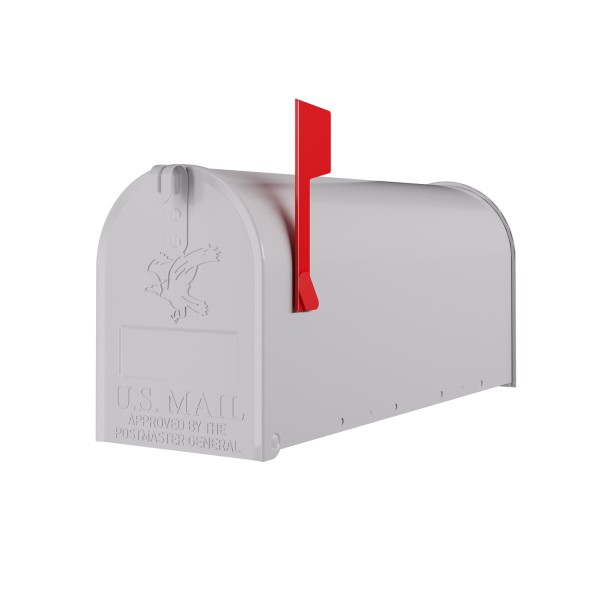 Cassetta postale americana US Mailbox Wand Bianco