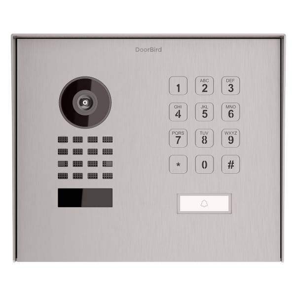 Citofono da superficie Smart-ON WideScope Doorbird D1101KH con Keypad modulo in acciaio inossidabile