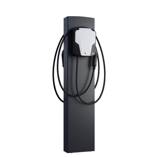 ABL Wallbox EnergizeStand for Two con ancora in nero