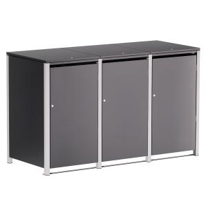 Box copri bidoni Helmut triplo  - 120 litri