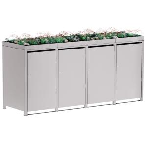 Box copri bidoni Tilda quadruplo - 240 litri