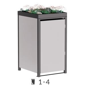 Box copri bidoni Emma con tetto vegetale - 120 litri