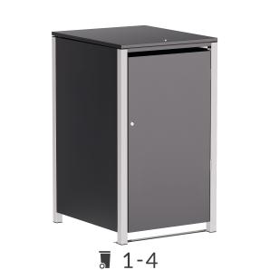 Box copri bidoni Hugo con coperchio - 240 litri