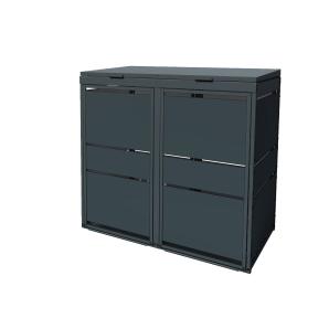 Box copri bidoni Oskar doppia  - 120 litri