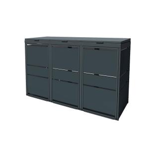 Box copri bidoni Oskar triplo  - 120 litri