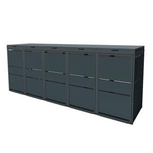 Box copri bidoni Oskar quintuplo  - 120 litri