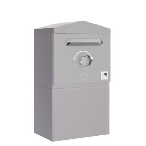 Cassetta postale per pacchi München con tetto a punta in taglia L | Rimozione dal retro - indipendente