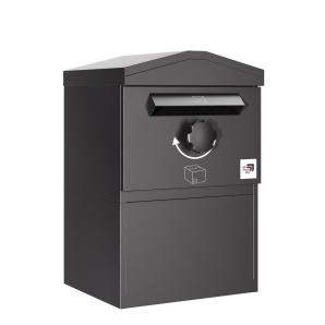 Cassetta postale per pacchi München con tetto a punta in taglia M | Rimozione dal retro - indipendente