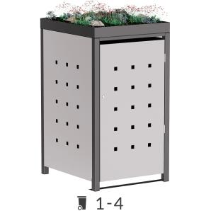 Box copri bidoni Martha con tetto vegetale - 240 litri