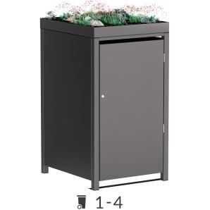 Box copri bidoni Tilda con tetto vegetale - 240 litri