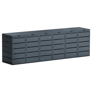 Box copri bidoni Edda sestuplo  - 240 litri